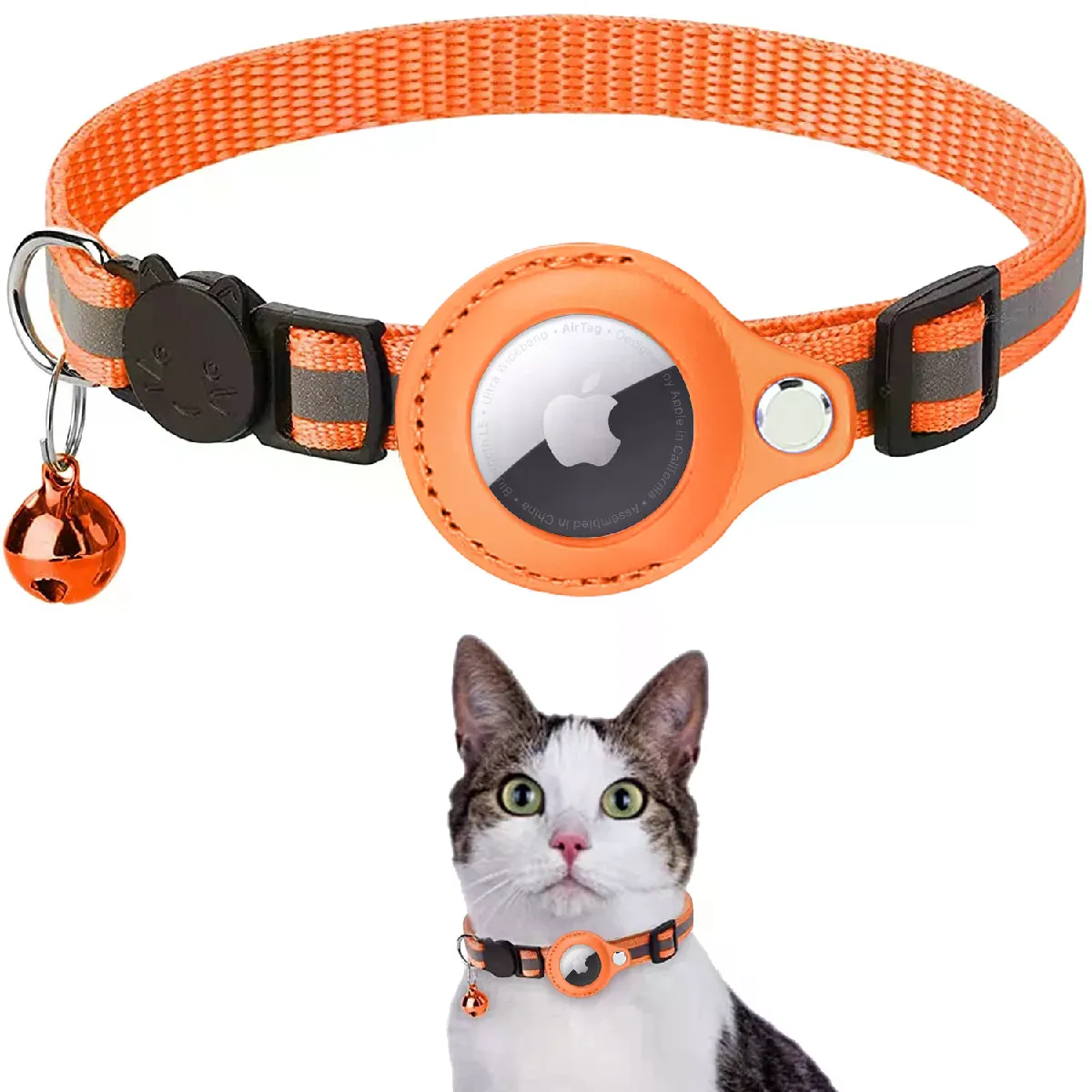 Comparer les prix de Étui Airtag pour collier pour chats avec housse de protection pour le localisateur anti-perte Accessoires de suivi pour chiens colliers pour animaux de compagnie réfléchissants~01776
