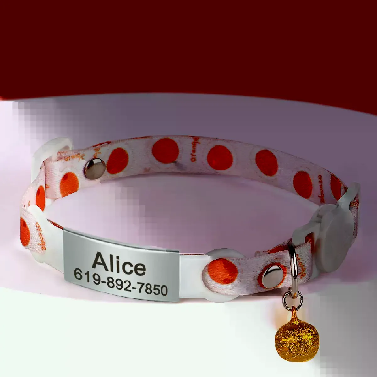 Comparer les prix de Collier pour chat personnalisé de 1 cm de largeur avec clochette Colliers pour chat à dégagement rapide Collier mignon à dégagement rapide Gravure gratuite pour chats chaton~01574