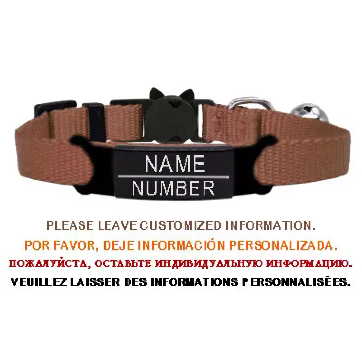 Comparer les prix de Collier de chat personnalisé avec gravure de clochette et sécurité détachable pour petits chiens, en nylon, réglable pour chiots et chatons~00101