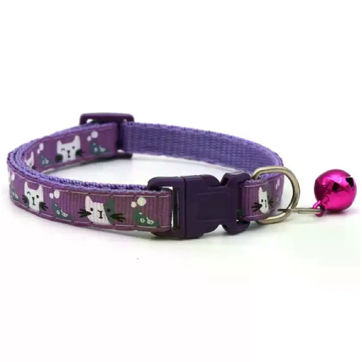 Meilleurs prix pour Accessoires pour animaux de compagnie collier cloche pour chien ou chat motif chat coloré colliers réglables pour chiot chaton pour petit animal~00245