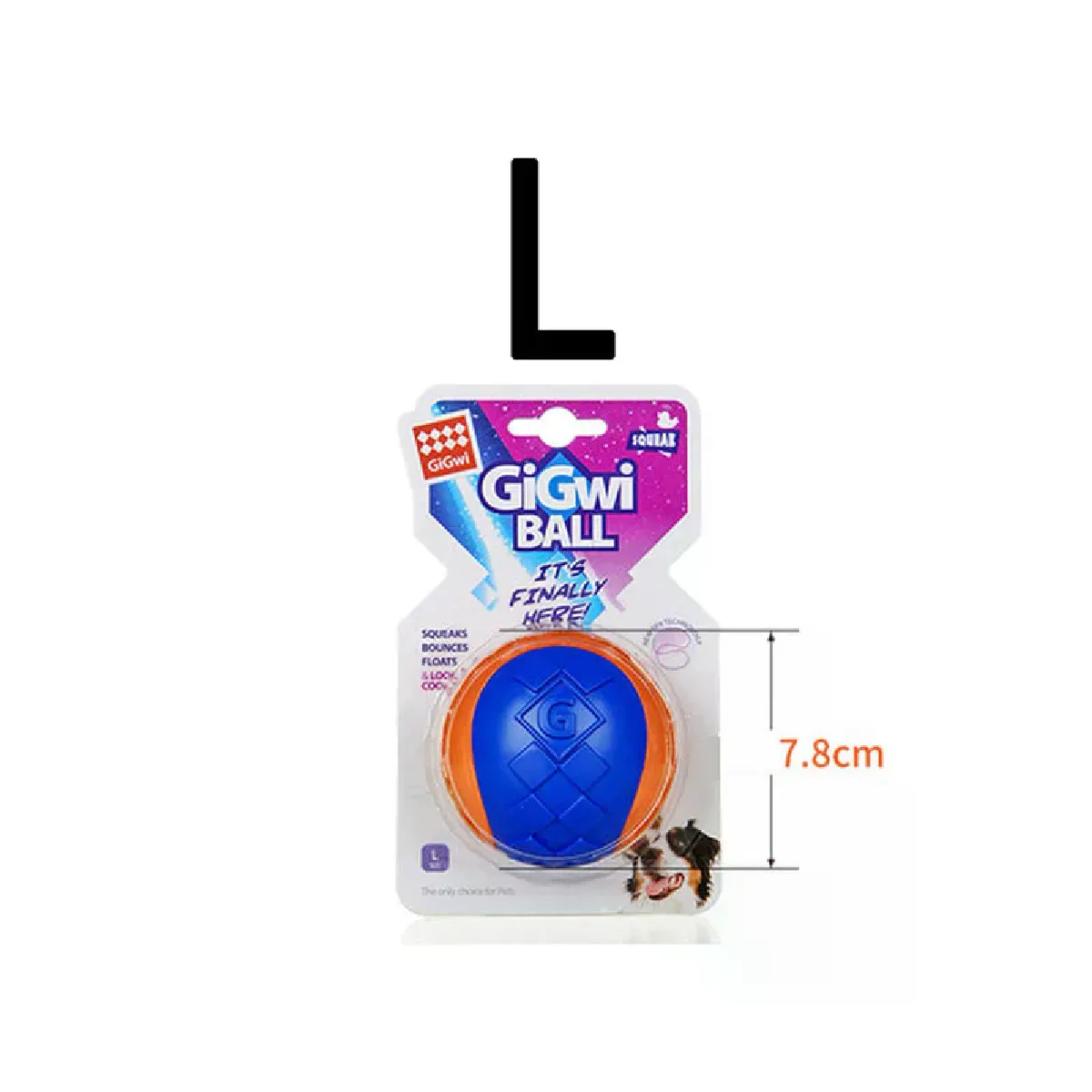 Meilleurs prix pour Jouet couineur pour chien, jouet à mâcher en caoutchouc naturel non toxique, jeu d'extérieur pour petits et grands chiens, balle amusante pour accessoires pour chiens~02908