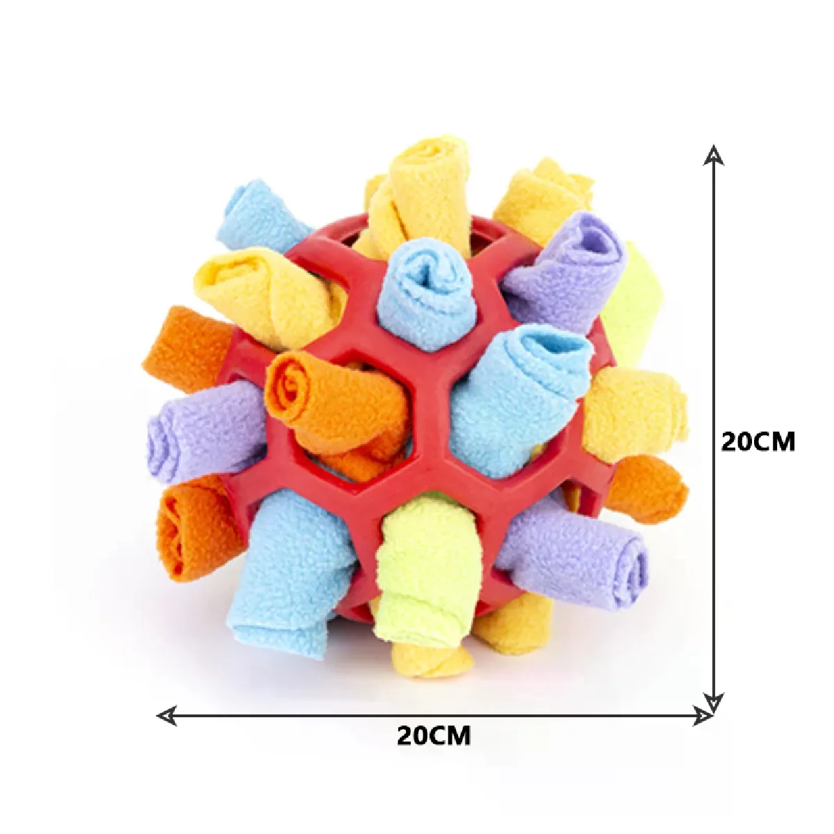 Puzzle interactif pour chien, jouets portables pour animaux de compagnie, balle à renifler, encourage les compétences naturelles de recherche de nourriture, jouets éducatifs pour animaux de compagnie, bol pour chien~03288