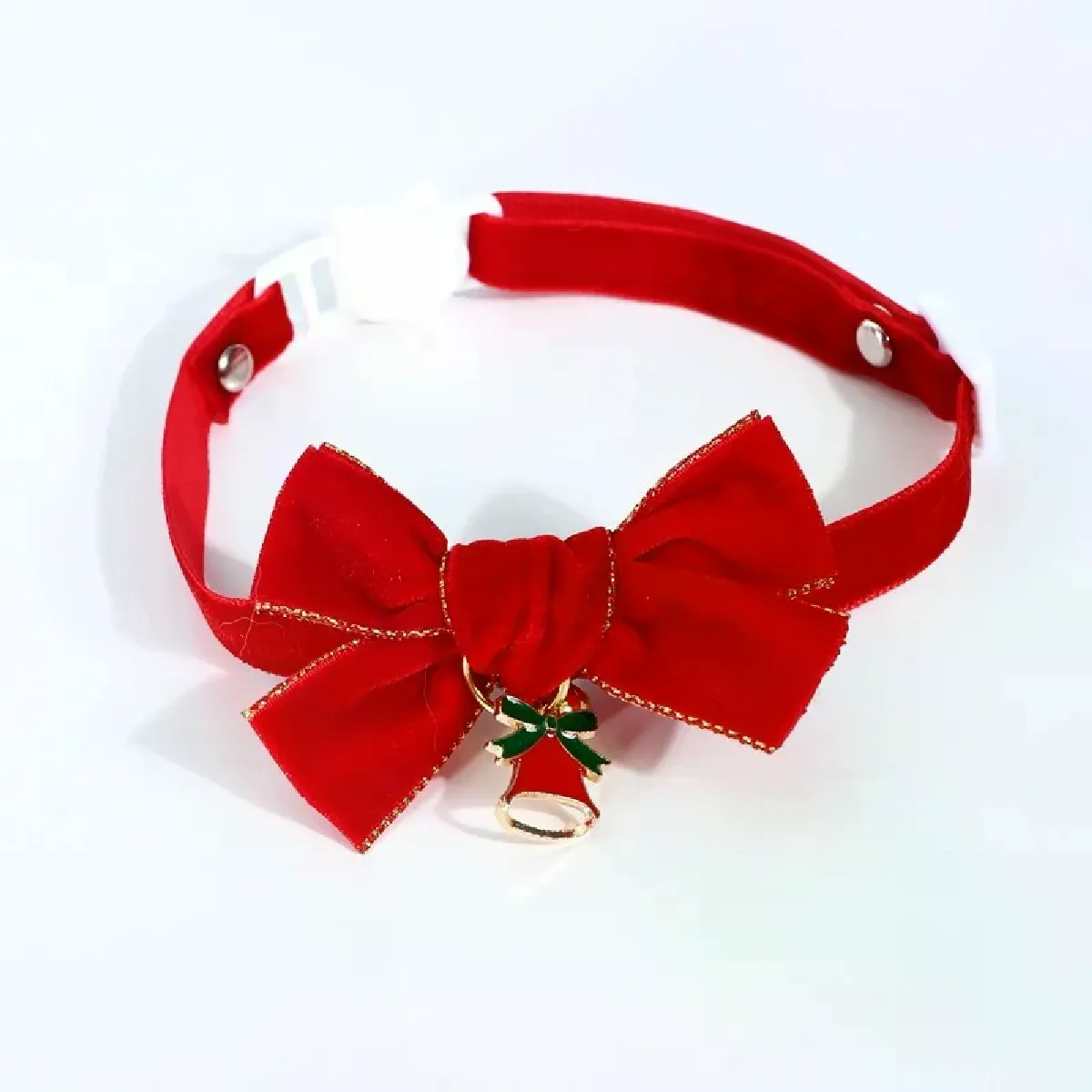 Collier mignon pour chaton, petit chiot, collier pour chat, nœud en velours, collier avec clochette pour chiens, chats, chihuahua, yorkshire~01200