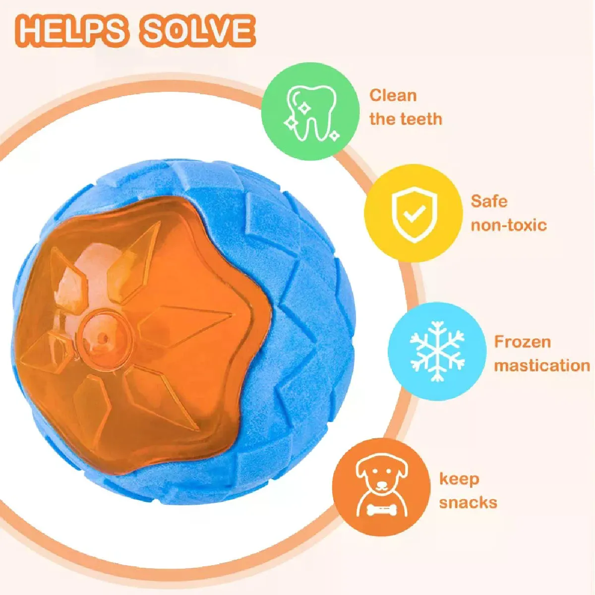 Comparer les prix de Jouets en caoutchouc pour chiens à mâcher, résistants aux morsures, jouets de jeu d'entraînement couineurs, jouets interactifs pour chiens, jouets pour chiens de grande taille, nettoyage des dents~02504