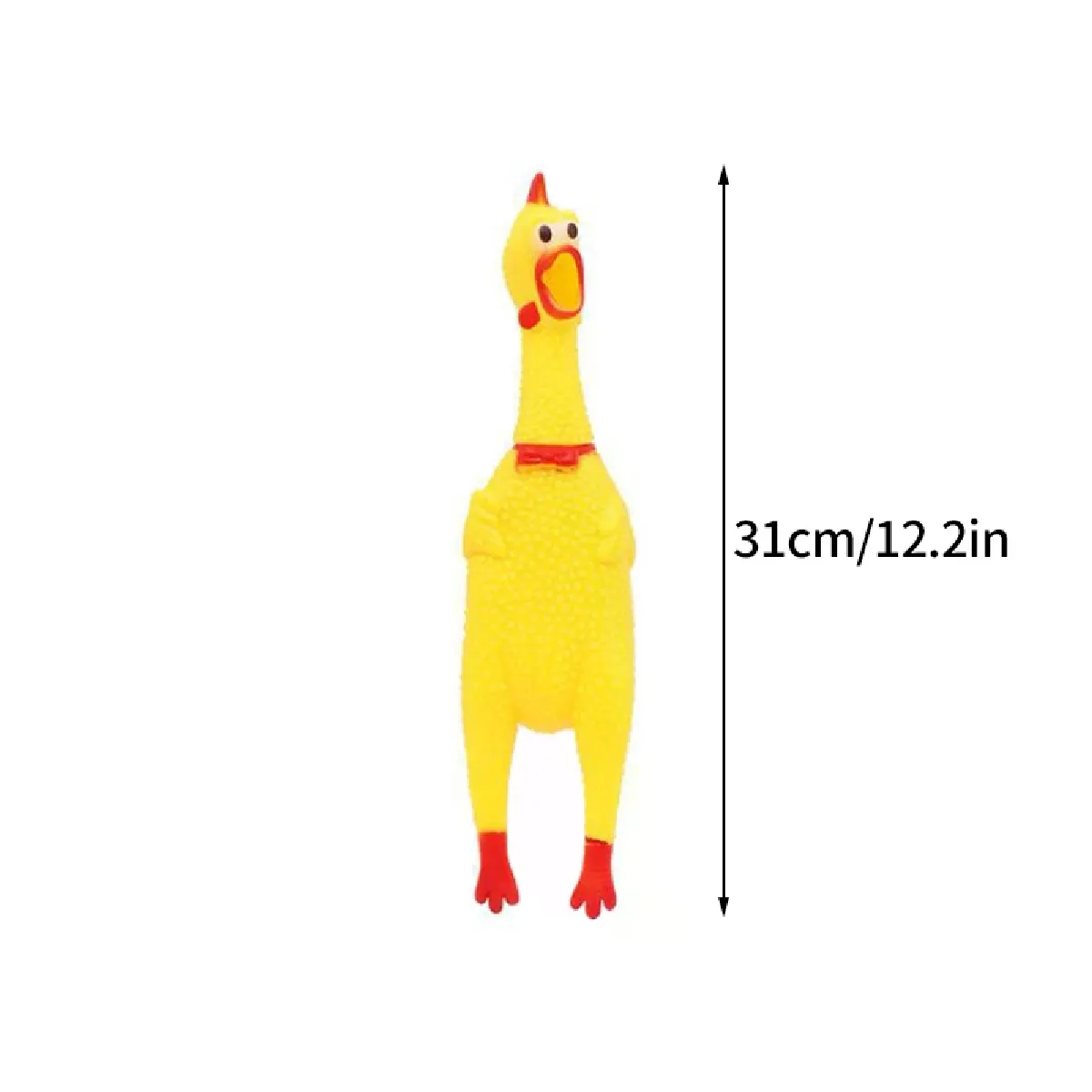 Comparer les prix de Jouet à mâcher amusant en forme de poulet hurlant pour chien, son de compression, jouets à mâcher molaires pour chiens de petite, moyenne et grande taille. Jouet pour chiot au poulet~03391