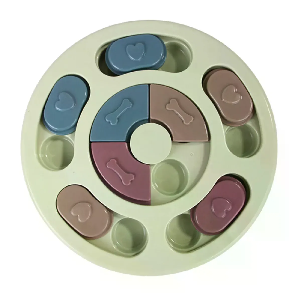 Comparer les prix de Jouets puzzle pour chien, gamelle interactive pour chiot, distributeur de nourriture pour croissance du QI, alimentation lente, bol antidérapant, jeu d'entraînement, jouets pour animaux de compagnie~03334