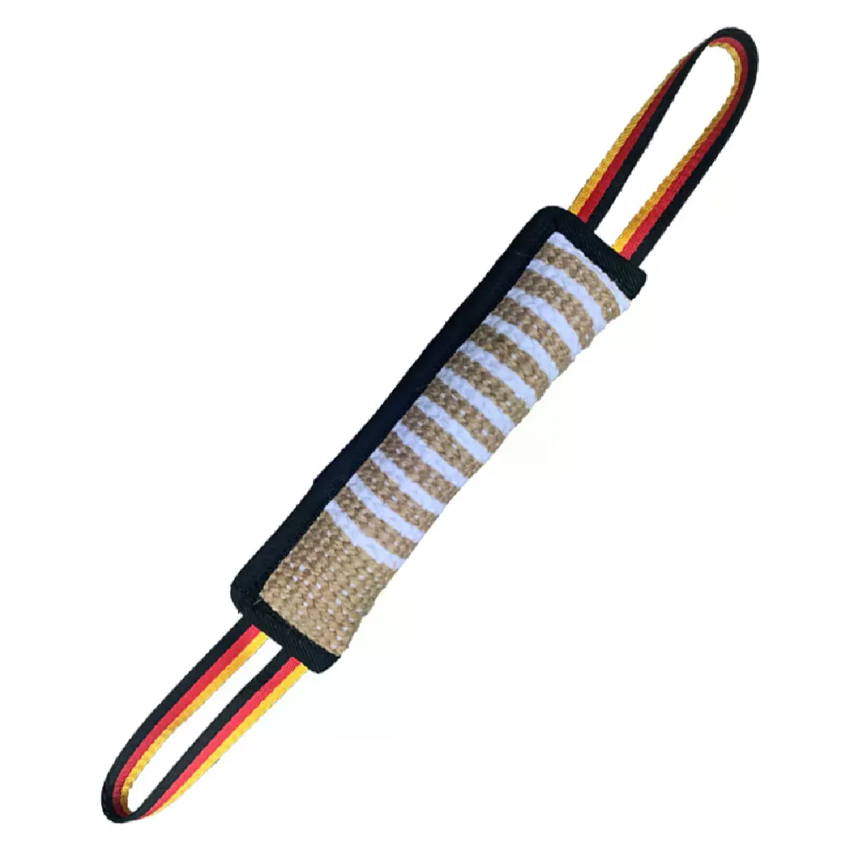 Meilleurs prix pour Jouet à tirer pour chien, coussin de morsure en jute rigide, équipement de dressage durable, jouet interactif pour chiots et grands chiens~02188