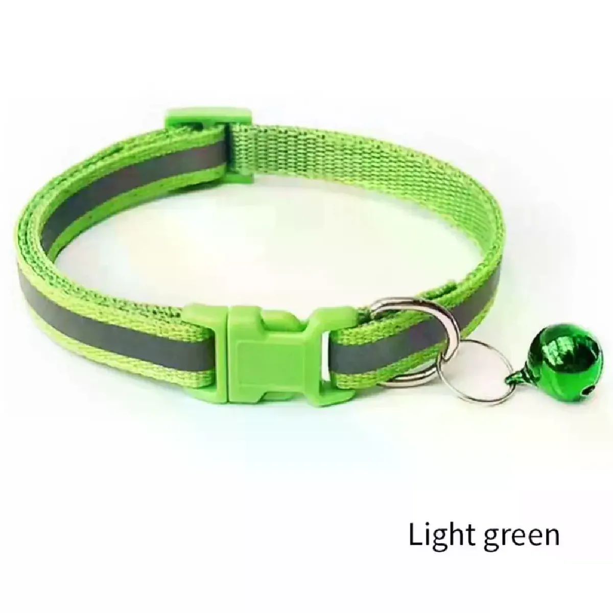 Meilleurs prix pour Collier réfléchissant pour chat avec anneau et clochette, fournitures pour animaux de compagnie, collier réfléchissant élastique de sécurité réglable, produits pour animaux de compagnie~00520