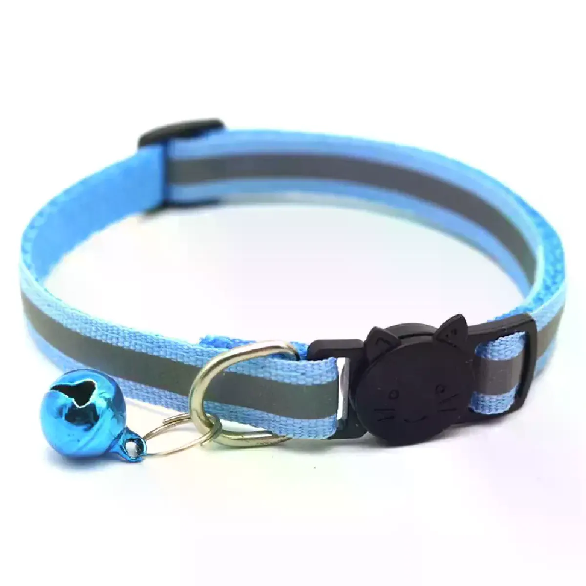 Comparer les prix de Collier de sécurité pour chat/chien, laisse de cou en nylon réfléchissant pour chaton, chien avec clochette colorée, accessoires pour laisse pour chiot~01551