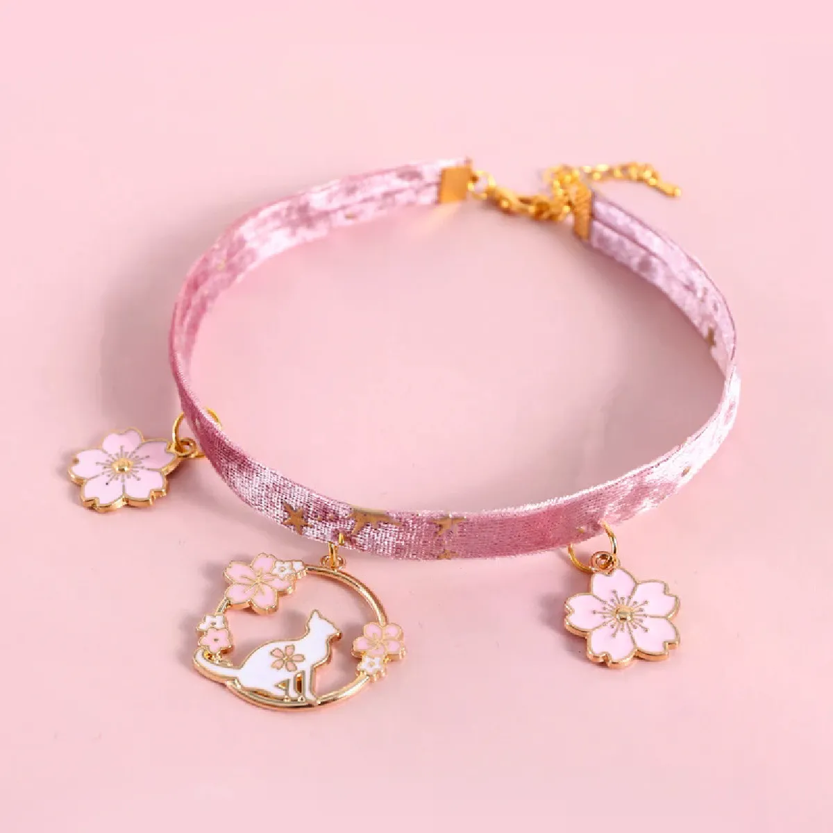 Comparer les prix de Collier réglable en velours SM pour chat, motif étoile bronzante, motif arête de poisson, flocon de neige, ciel étoilé, accessoire chic pour animaux de compagnie~01437