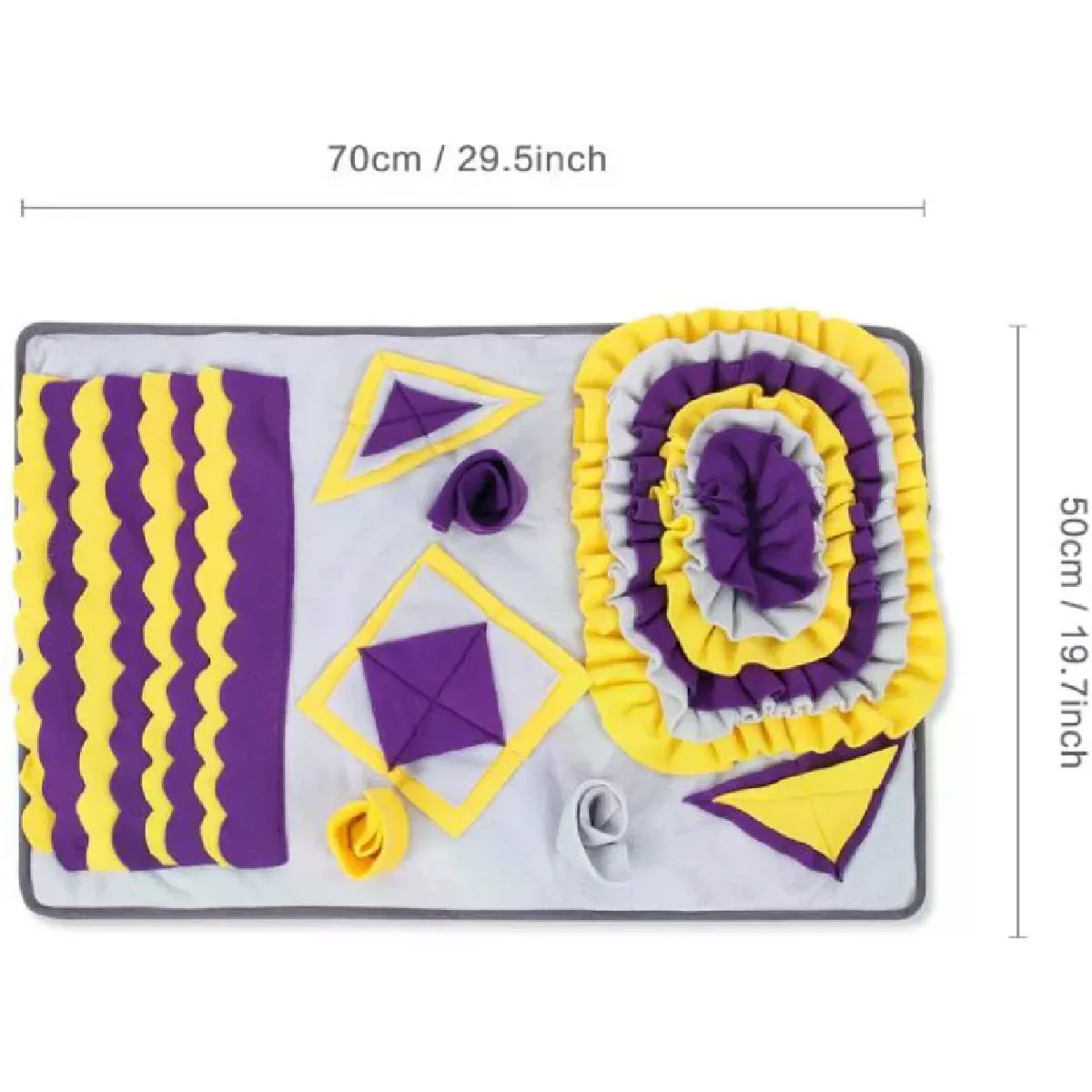 Comparer les prix de Tapis à renifler pour chien, tapis d'entraînement à l'odorat, tapis à renifler, puzzle pour chien, jouet à manger lentement, bol distributeur de nourriture, tapis lavable, jouets pour chien~03701