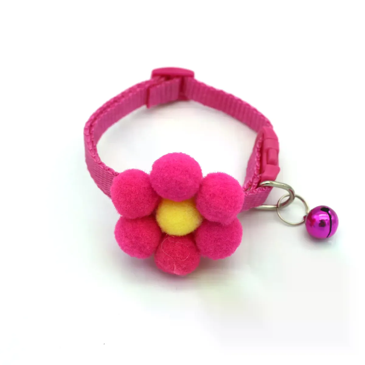 Collier pour chat réglable avec nœud papillon et bouton de sécurité floral, accessoire pour animaux de compagnie, cadeau pour chiot et chat~00605