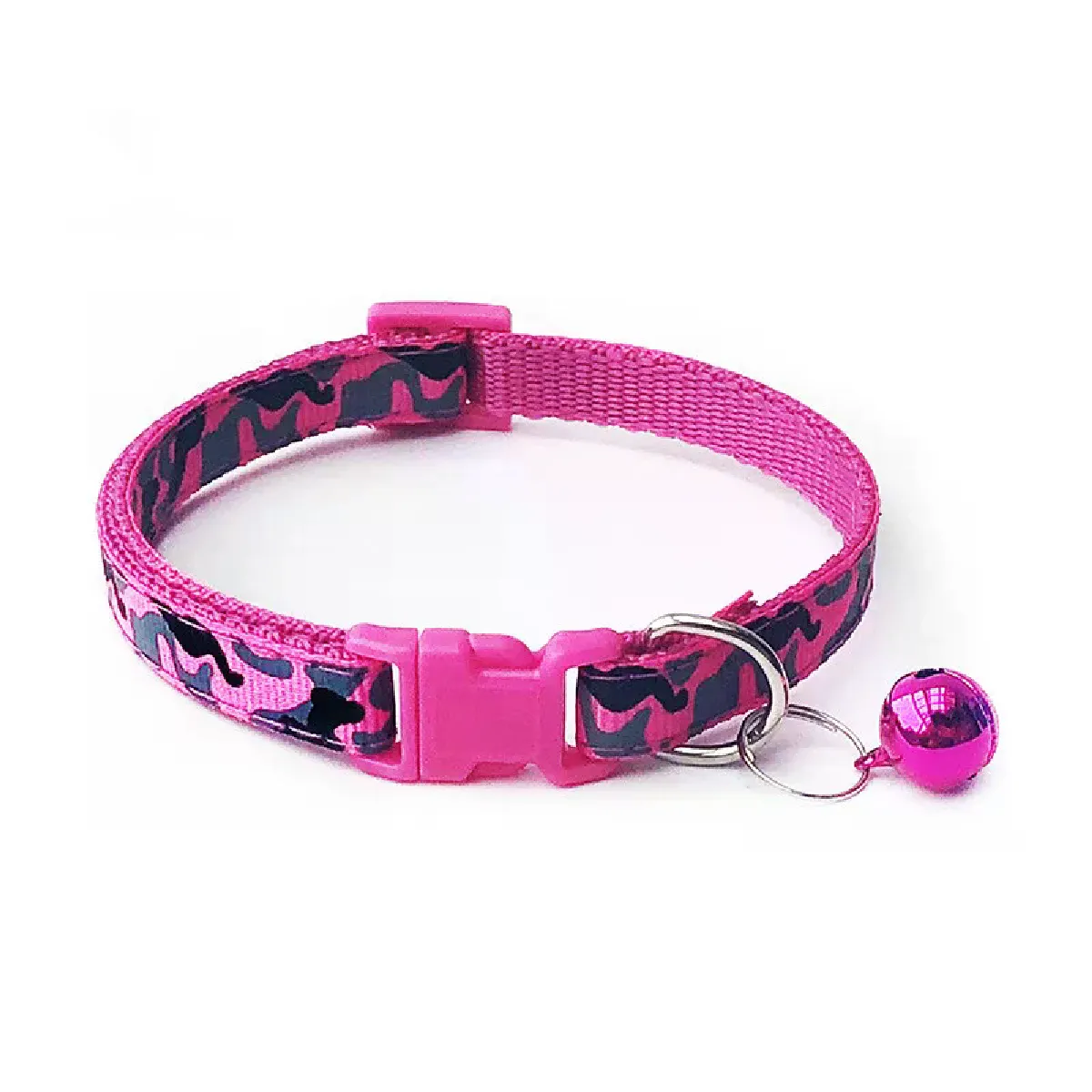 Collier réglable multicolore pour animaux de compagnie avec boucle pour petits chiots et chats~01103