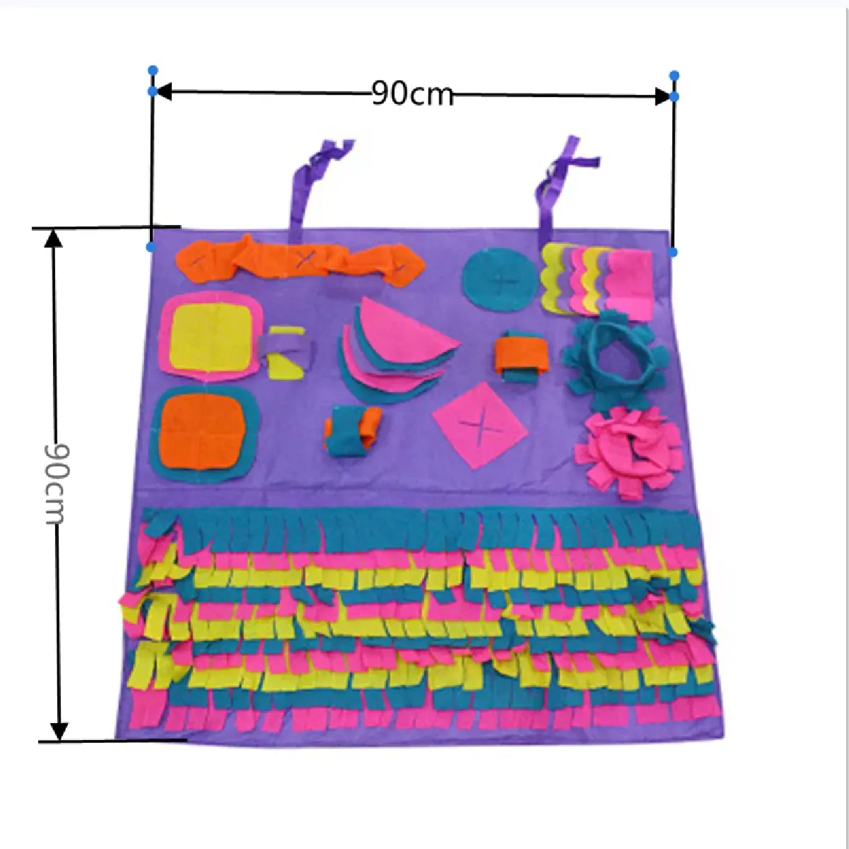 Comparer les prix de Tapis à renifler pour chien, tapis d'entraînement à l'odorat, tapis à renifler, puzzle pour chien, jouet à manger lentement, bol distributeur de nourriture, tapis lavable, jouets pour chien~03456