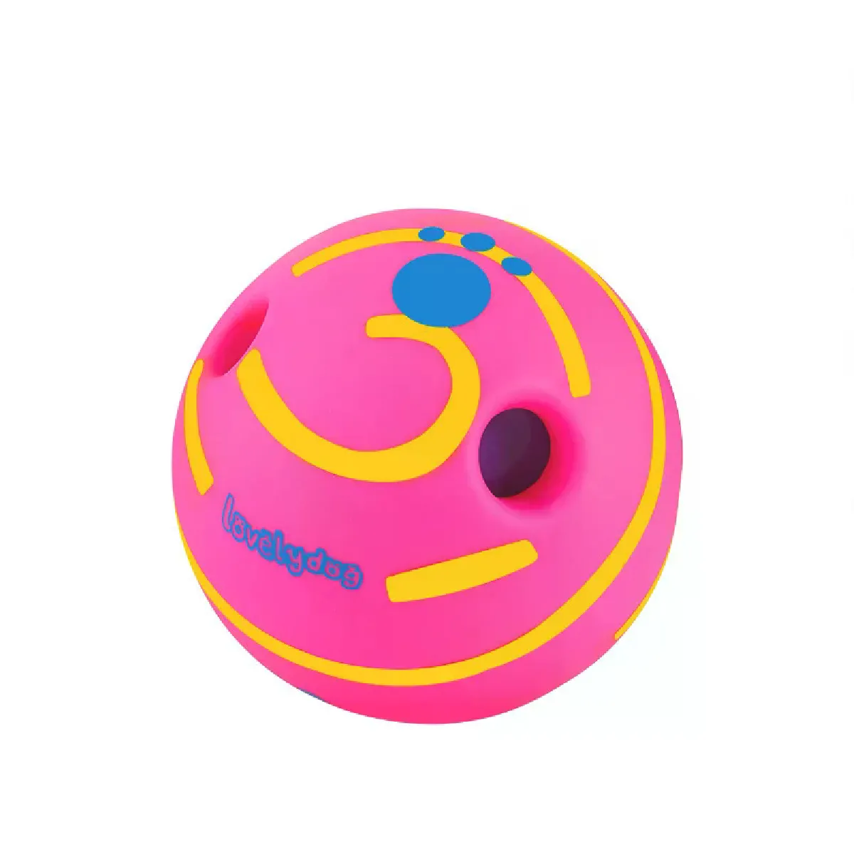 Meilleurs prix pour Jouet pour animaux de compagnie - Jouet de guérison pour chien Balle sonore et rigolote Balle à mâcher pour animaux de compagnie Molaires roulantes pour soulager l'ennui~02538