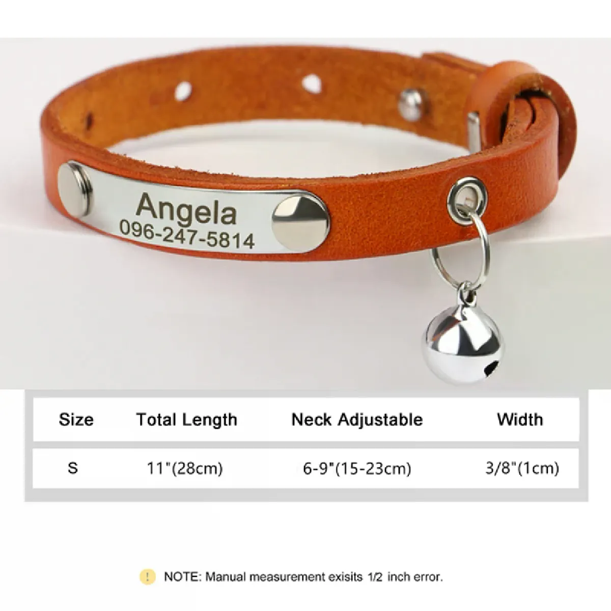 Comparer les prix de Collier personnalisé en cuir pour chat/chien Bling Nom personnalisé ID Chaton Collier pour chien Colliers Accessoires pour animaux de compagnie pour chats pour petits chiens Yorkie~00719