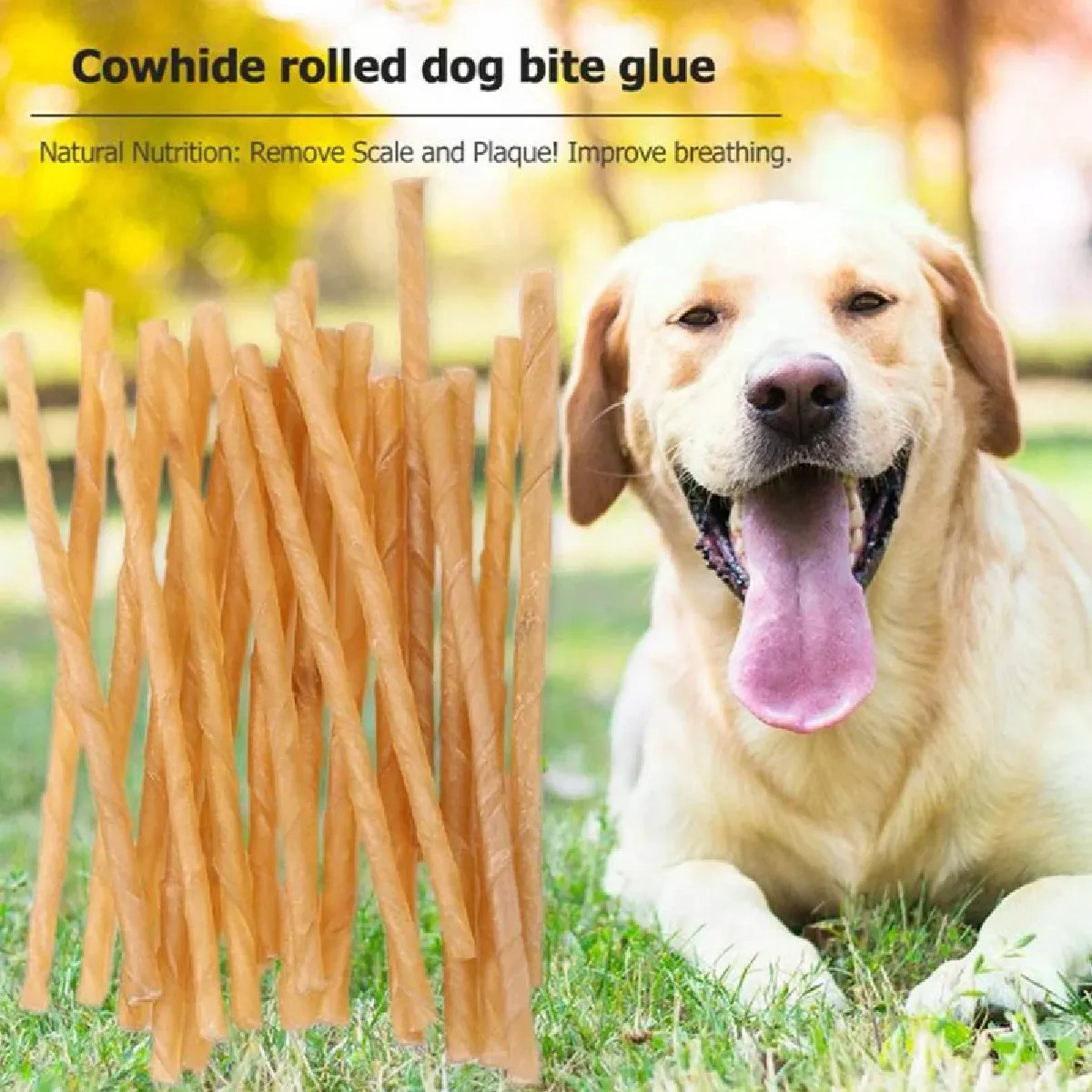 Comparer les prix de Lot de 10 bâtonnets à mâcher en cuir de vache pour nettoyage des dents, jouets de sécurité pour animaux de compagnie, friandises pour chat, chien, chiot, accessoires pour chiens~03112