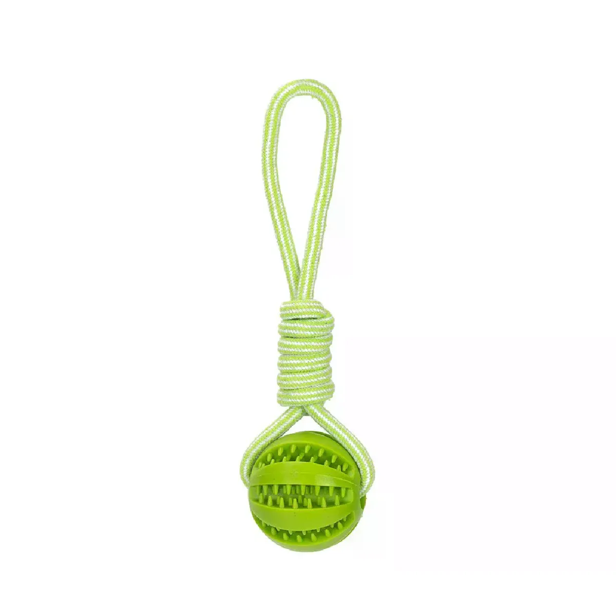 Meilleurs prix pour Jouets interactifs pour chiens en corde de chanvre, balles en caoutchouc anti-fuites, balles à friandises pour animaux de compagnie, nettoyage des dents, petits chiens, jouets à mâcher~02807