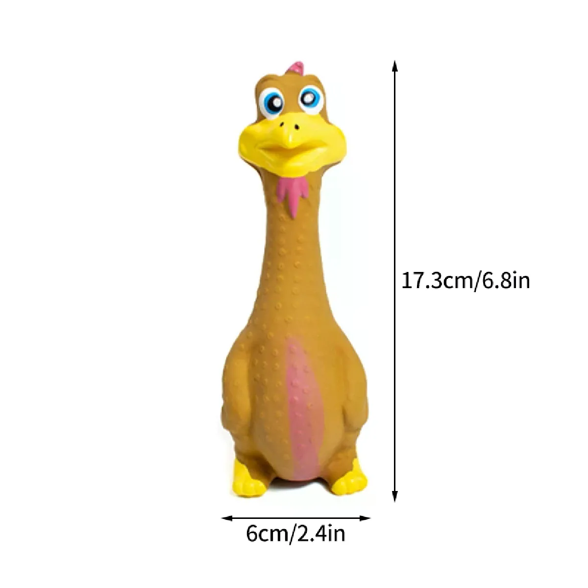 Comparer les prix de Jouet à mâcher amusant en forme de poulet hurlant pour chien, son de compression, jouets à mâcher molaires pour chiens de petite, moyenne et grande taille. Jouet pour chiot au poulet~03403