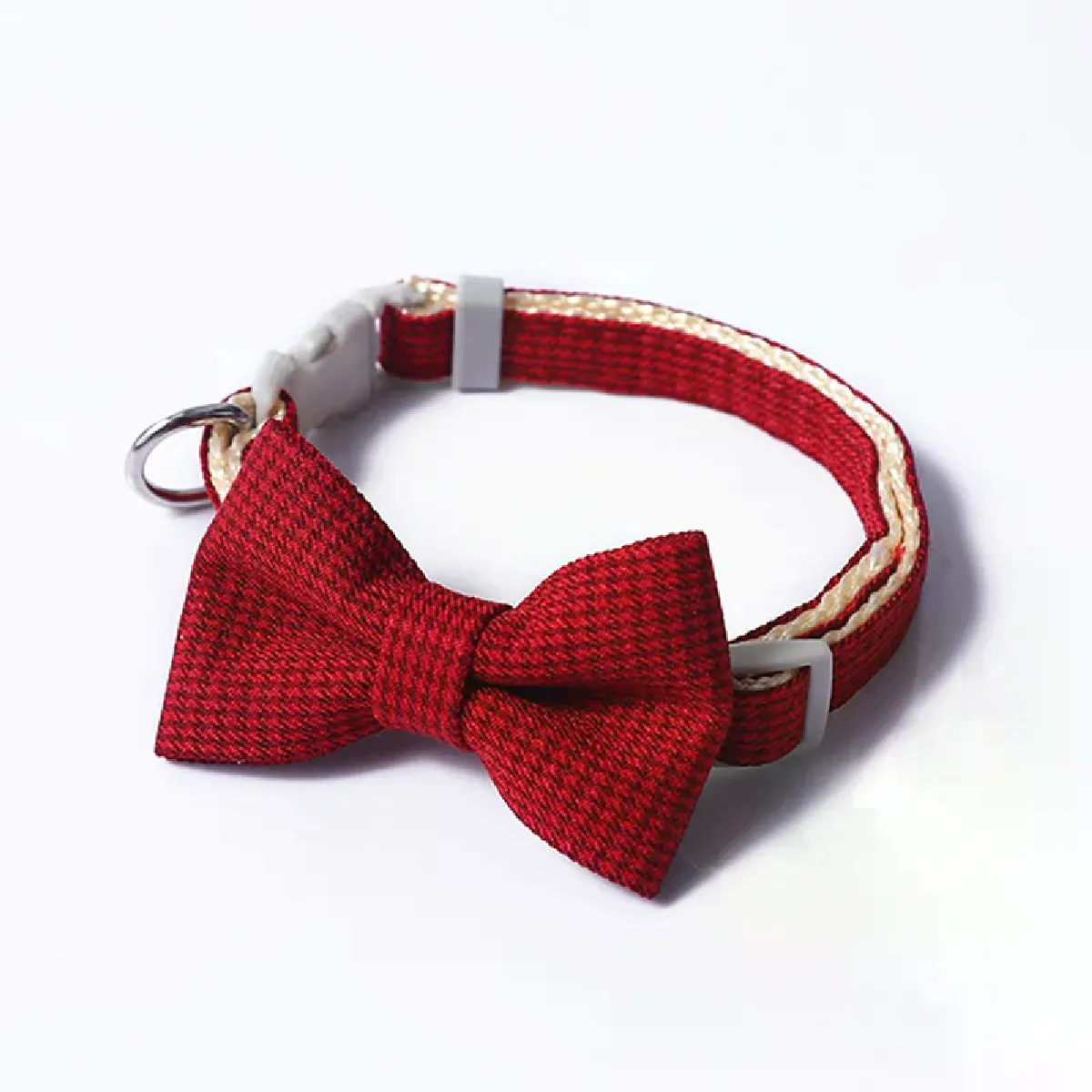 Meilleurs prix pour 1 collier papillon réglable à carreaux pour chiots et chiens, imprimé écossais, nœud papillon, accessoires de décoration de mariage pour les vacances~00530