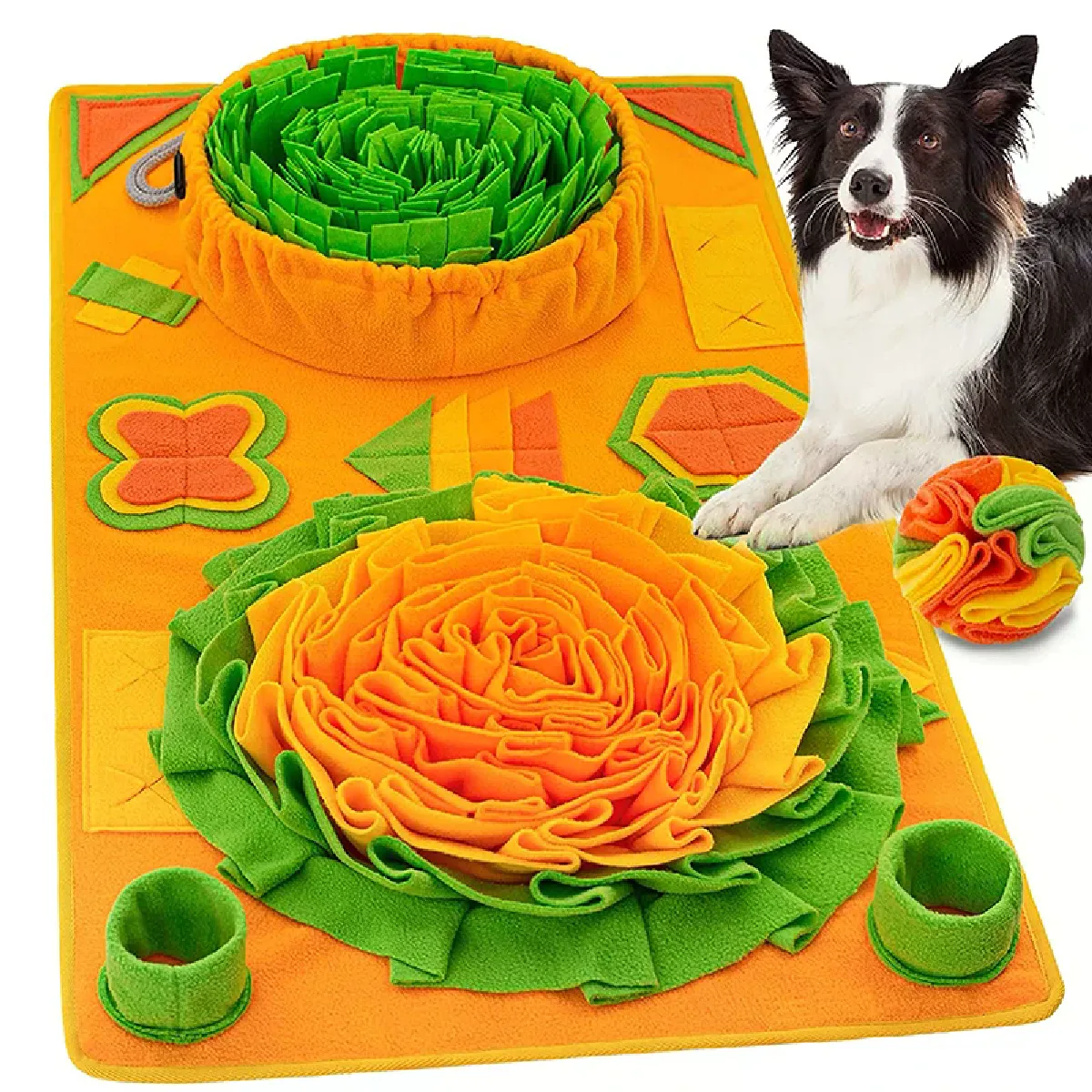 Comparer les prix de Tapis à renifler pour chien, jouet pour apprendre à renifler, bol à manger lentement, distributeur de nourriture, tapis lavable pour chien~02676