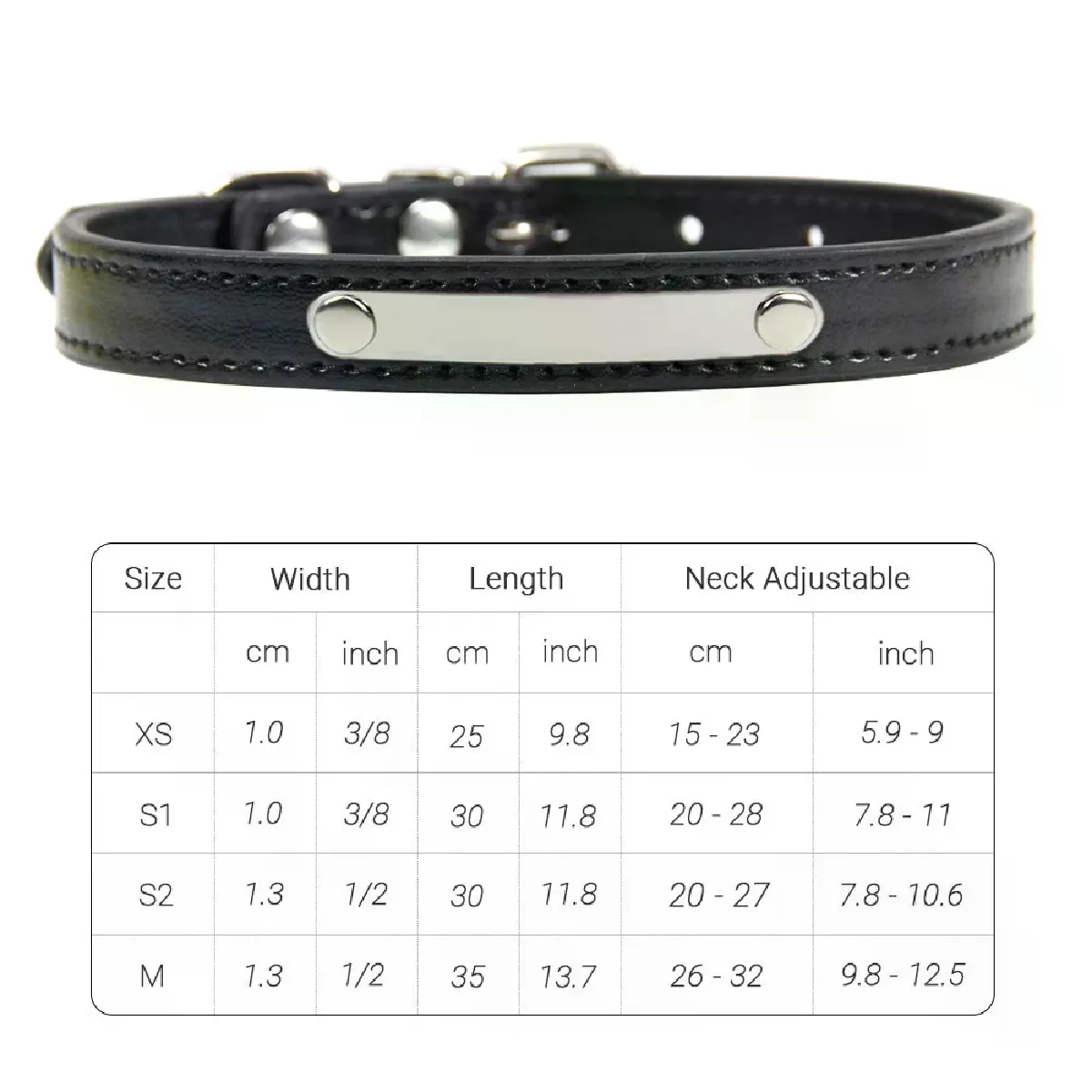 Meilleurs prix pour Collier pour chat en cuir PU, collier personnalisé pour chaton, gravure du nom de l'identification, sangle de cou pour animal de compagnie pour chat pour petits chiens, accessoires pour chiots, collier~01302