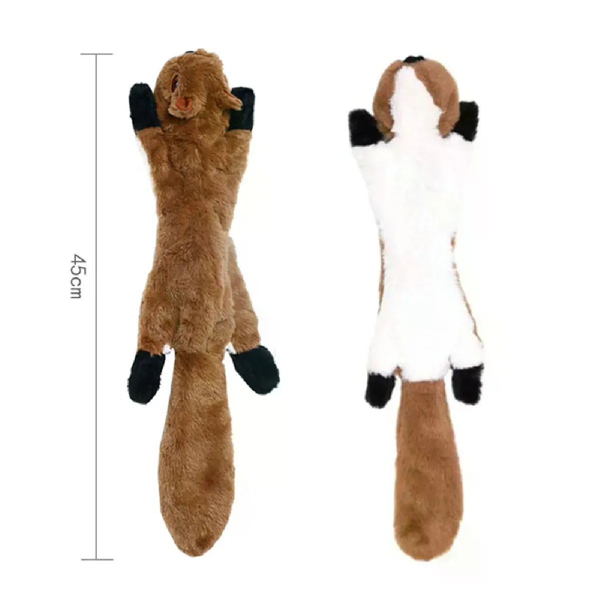 Meilleurs prix pour Jouet amusant pour chien, non rembourré, en peluche, couineur, durable, à mâcher, avec sangle~03365
