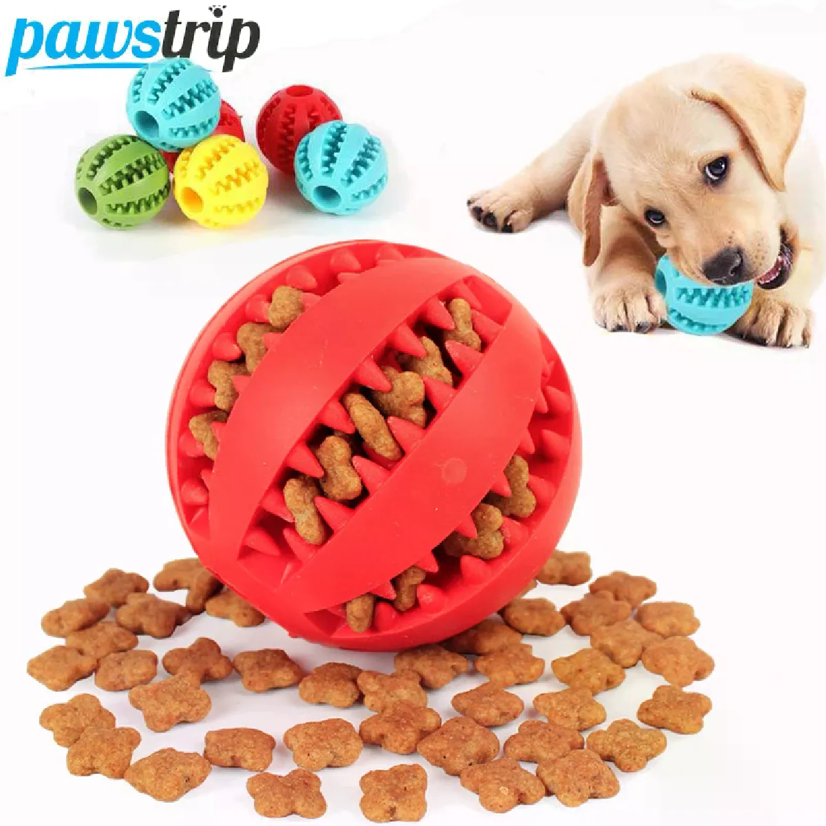 Meilleurs prix pour Jouets pour chiens doux, jouet amusant, balle élastique interactive, jouet à mâcher pour chien, jouet pour dents de chien, balle de nettoyage des aliments, balle en caoutchouc très résistante pour chien~03270