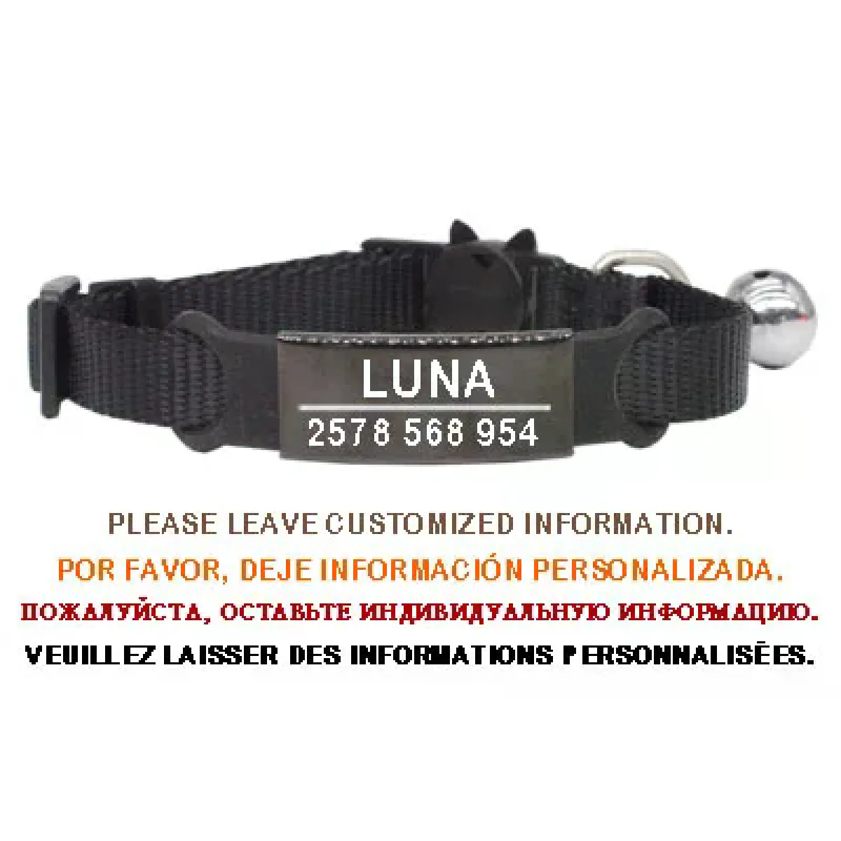 Meilleurs prix pour Collier de chat personnalisé avec gravure de clochette et sécurité détachable pour petits chiens, en nylon, réglable pour chiots et chatons~00120