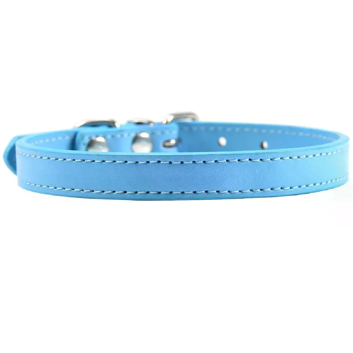 Collier en cuir coloré pour chiot et chat, collier mignon pour chaton, nom personnalisé, collier pour chat, fournitures pour chien, accessoires, harnais~00614