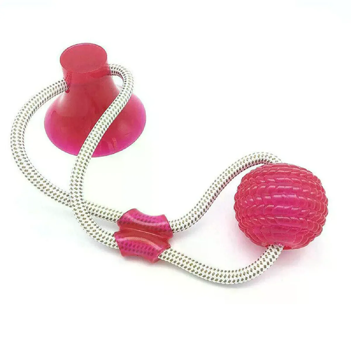 Comparer les prix de Jouet interactif à ventouse pour chien, balle en TPR, corde élastique, nettoyage des dents, jeu à mâcher, friandises IQ, fournitures pour chiots~02695