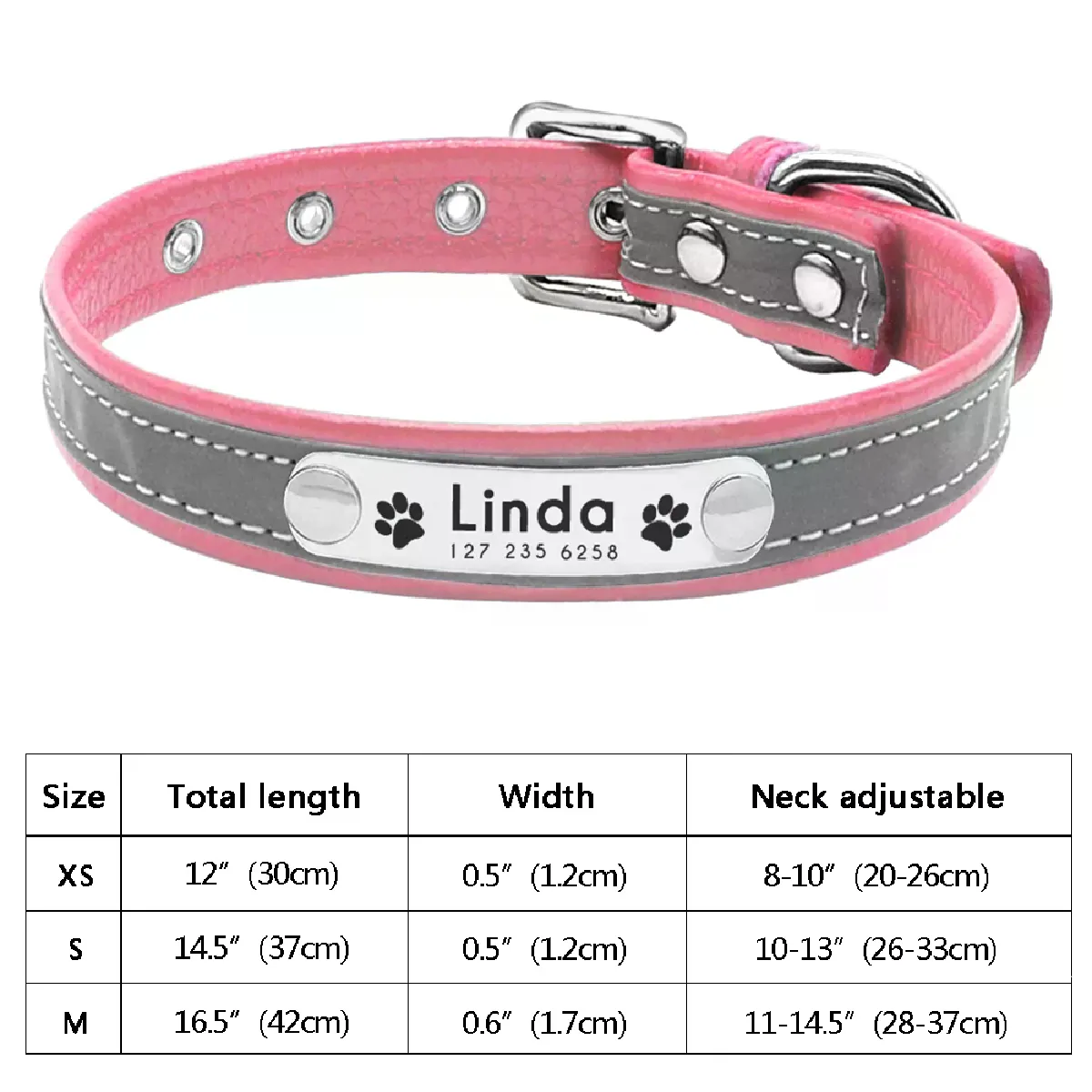 Comparer les prix de Collier personnalisé pour chien ou chat, réglable, avec cristal, anti-perte, en cuir, pour chiots et chats, nœud papillon, accessoires en strass~00744