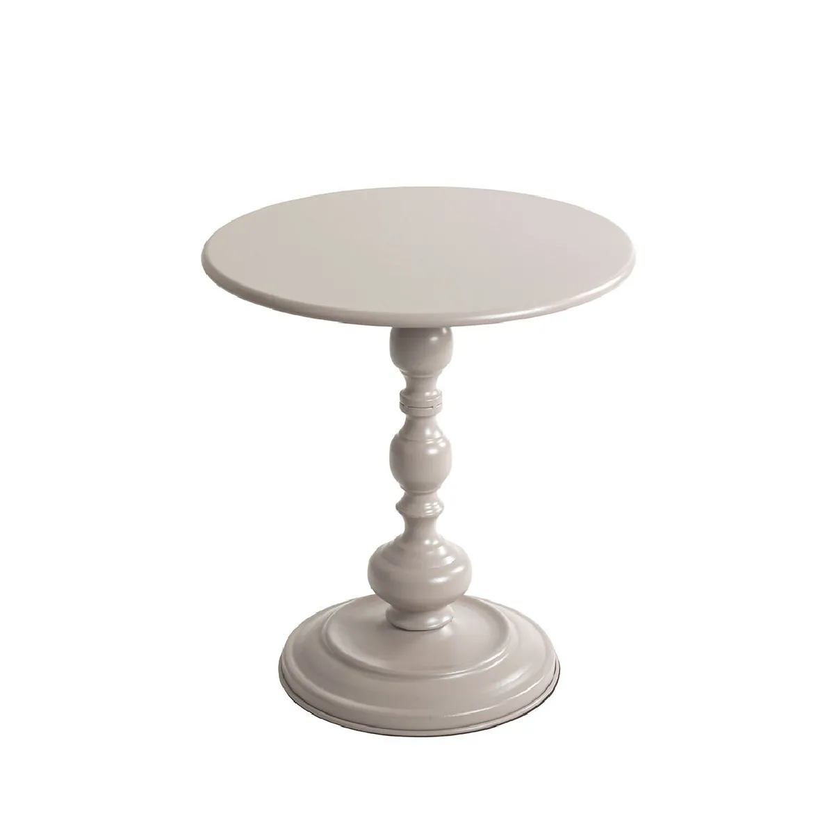 Meilleurs prix pour Table basse ronde Table d'appoint en métal coloris gris cachemire - Diamètre 42 x Hauteur 46 cm