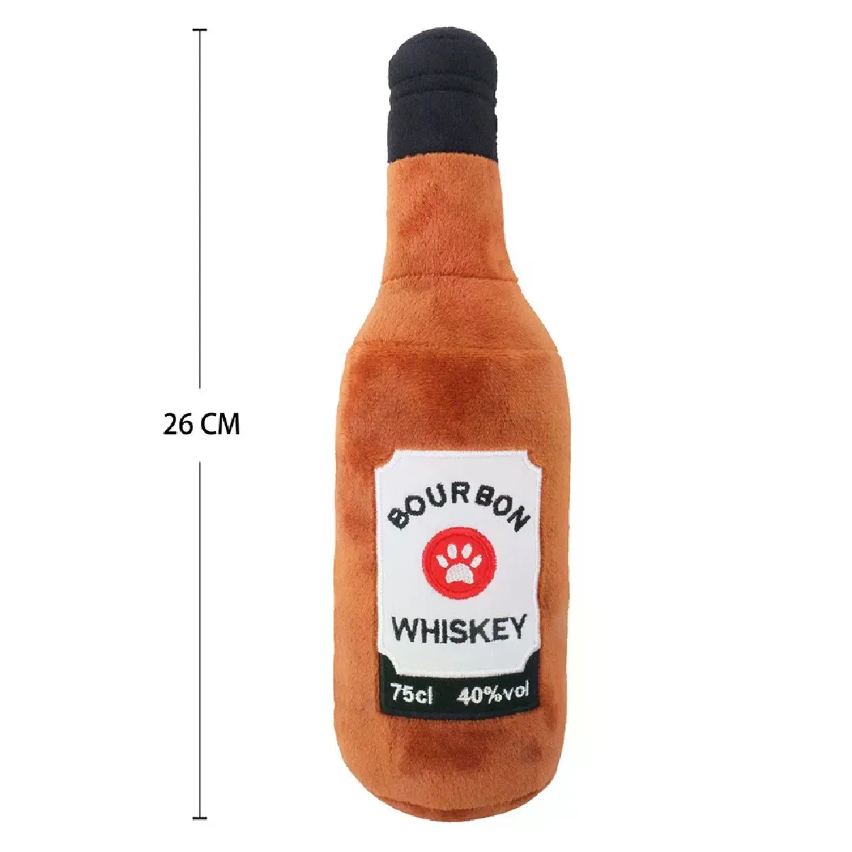 Meilleurs prix pour Jouet en peluche pour chien, couineur, imprimé, en forme de bouteille de tequila et de champagne, résistant aux morsures, dents propres, jouet à mâcher, fournitures pour animaux de compagnie~05962