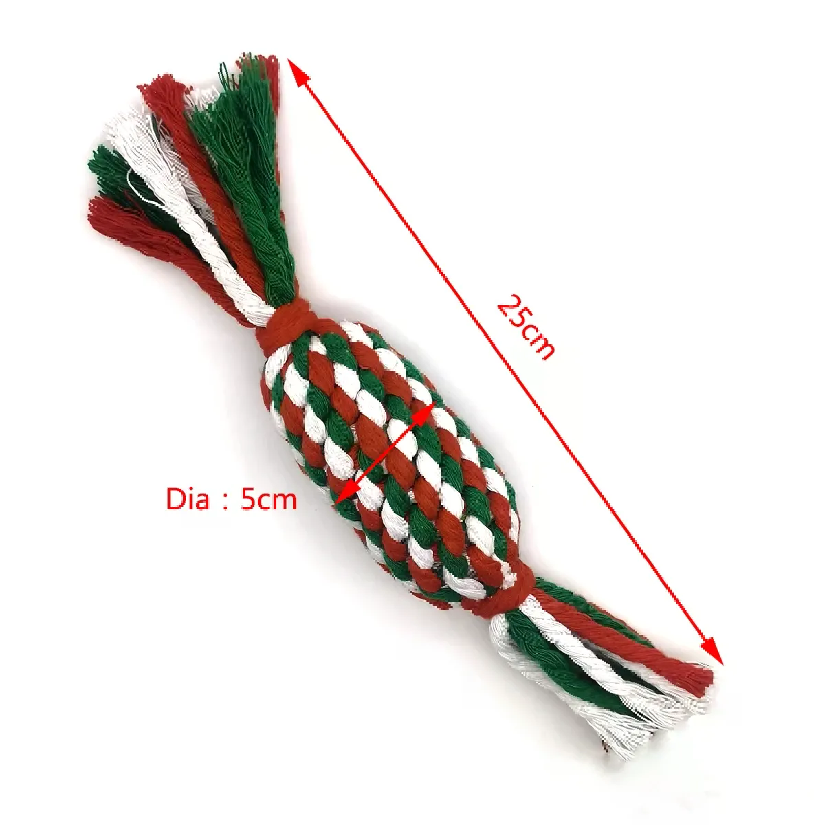 Meilleurs prix pour Jouet à mâcher pour animaux de compagnie, boule de coton avec nœuds, jouet pour chien, balle de nettoyage des dents, résistant aux morsures, jouet interactif pour chiots~07264