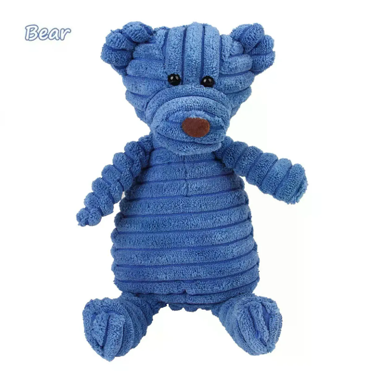 Jouets pour chiens en velours côtelé pour petits et grands chiens, jouets couineurs en peluche pour chiens, jouets à mâcher pour chiots, jouets pour chiens résistants aux morsures~06917