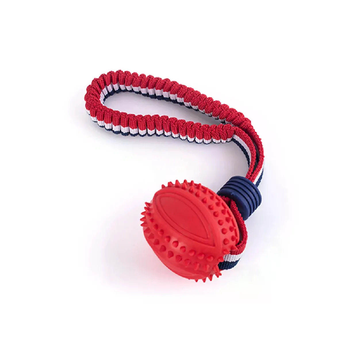 Comparer les prix de Jouet à mâcher interactif pour chien, résistant aux morsures, corde d'entraînement, balles à nœuds, nettoyage des dents des chiots, balle molaire avec corde~06234