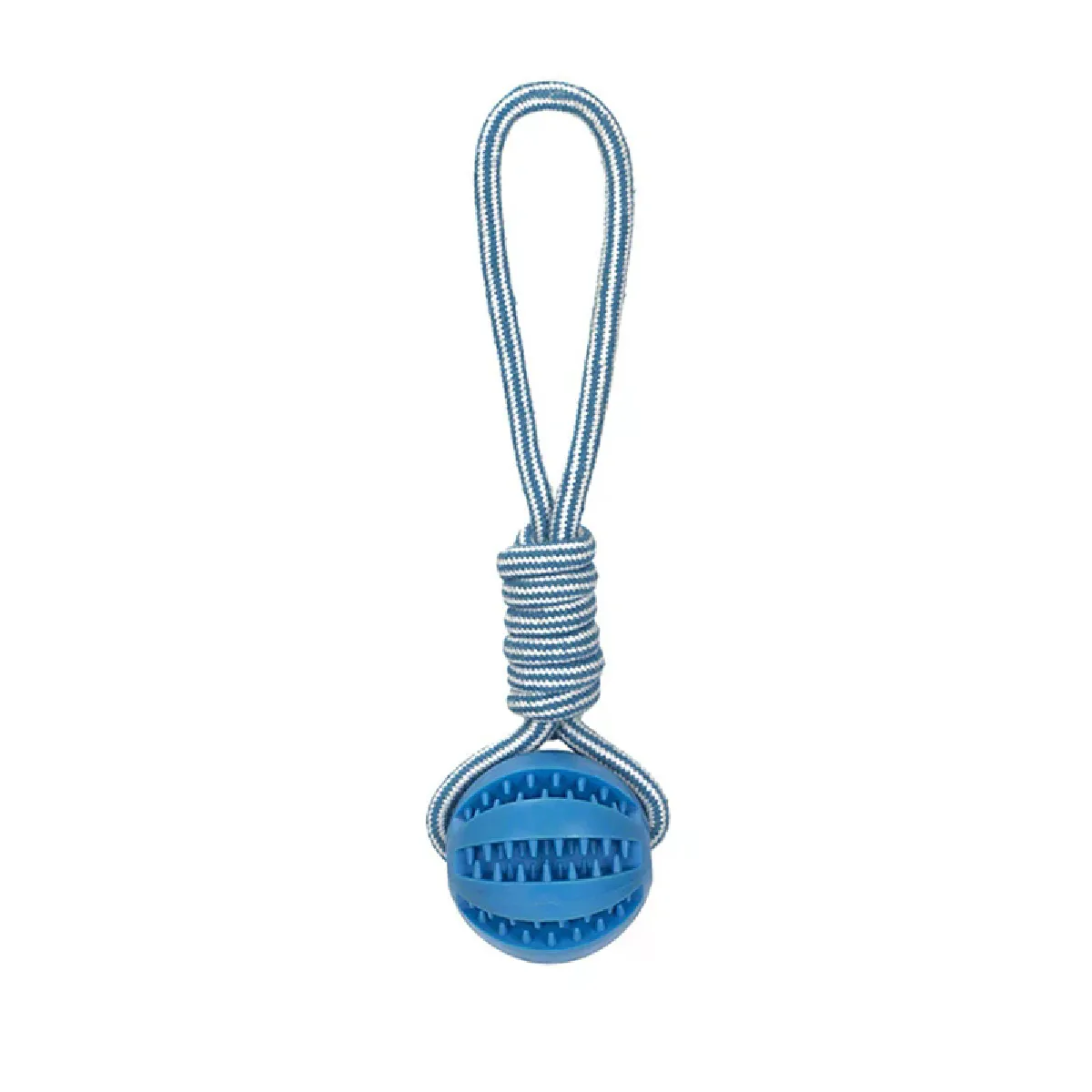 Meilleurs prix pour Jouets pour chiens, balle à mâcher en caoutchouc extensible anti-fuite et anti-morsures pour animaux de compagnie, balle interactive en corde de chanvre pour le nettoyage des dents~07313