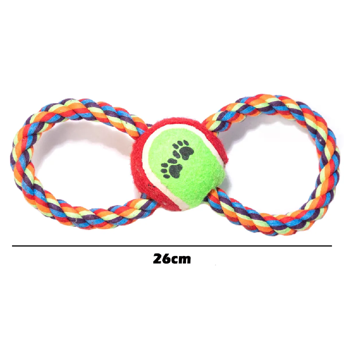 Meilleurs prix pour Jouets interactifs en corde de coton pour chiens de petite et moyenne taille, jouets durables à mordre pour animaux de compagnie, chihuahua, carlin, bichon, cadeau de Noël~07216
