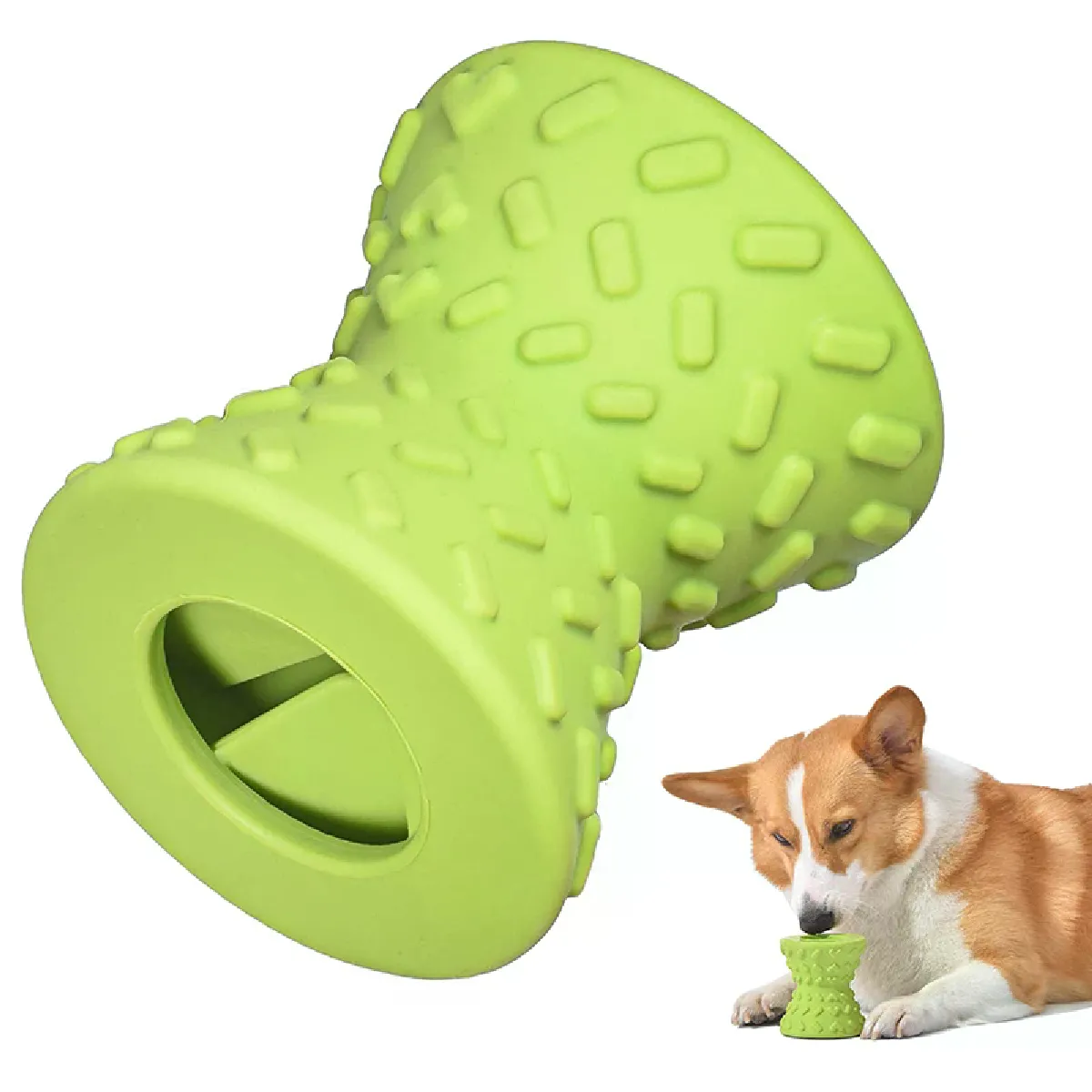 Meilleurs prix pour Jouets pour chiens Benepaw distributeurs de nourriture pour mâcheurs agressifs, caoutchouc non naturel, jouets pour animaux fuyants, os pour chiots~07143