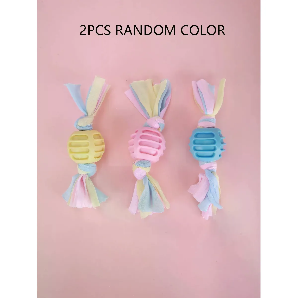 Meilleurs prix pour 2 pièces de jouets pour animaux de compagnie de couleur aléatoire, le matériau en caoutchouc thermoplastique est sûr et non toxique, jouets à mâcher pour chien, interaction contre l'ennui, grincement des dents propres.~04283