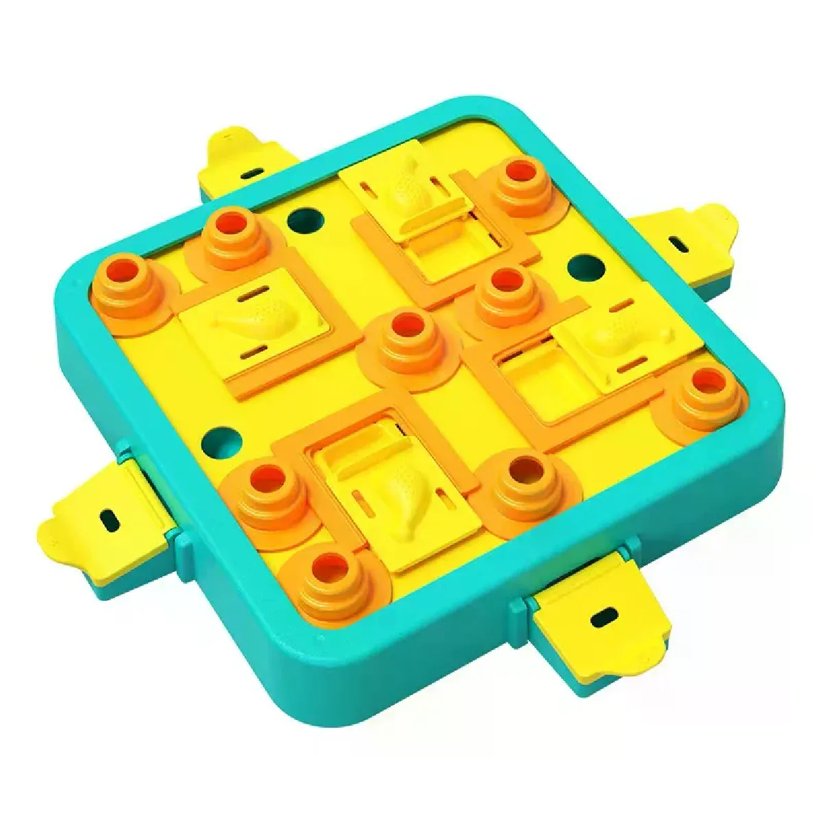Comparer les prix de Jouets de puzzle pour chiens Jouets d'éducation cérébrale pour chiens Jouets de stimulation mentale Distributeur de friandises pour chiots Distributeur de nourriture Niveau avancé 3 en 1 Interactif~04821