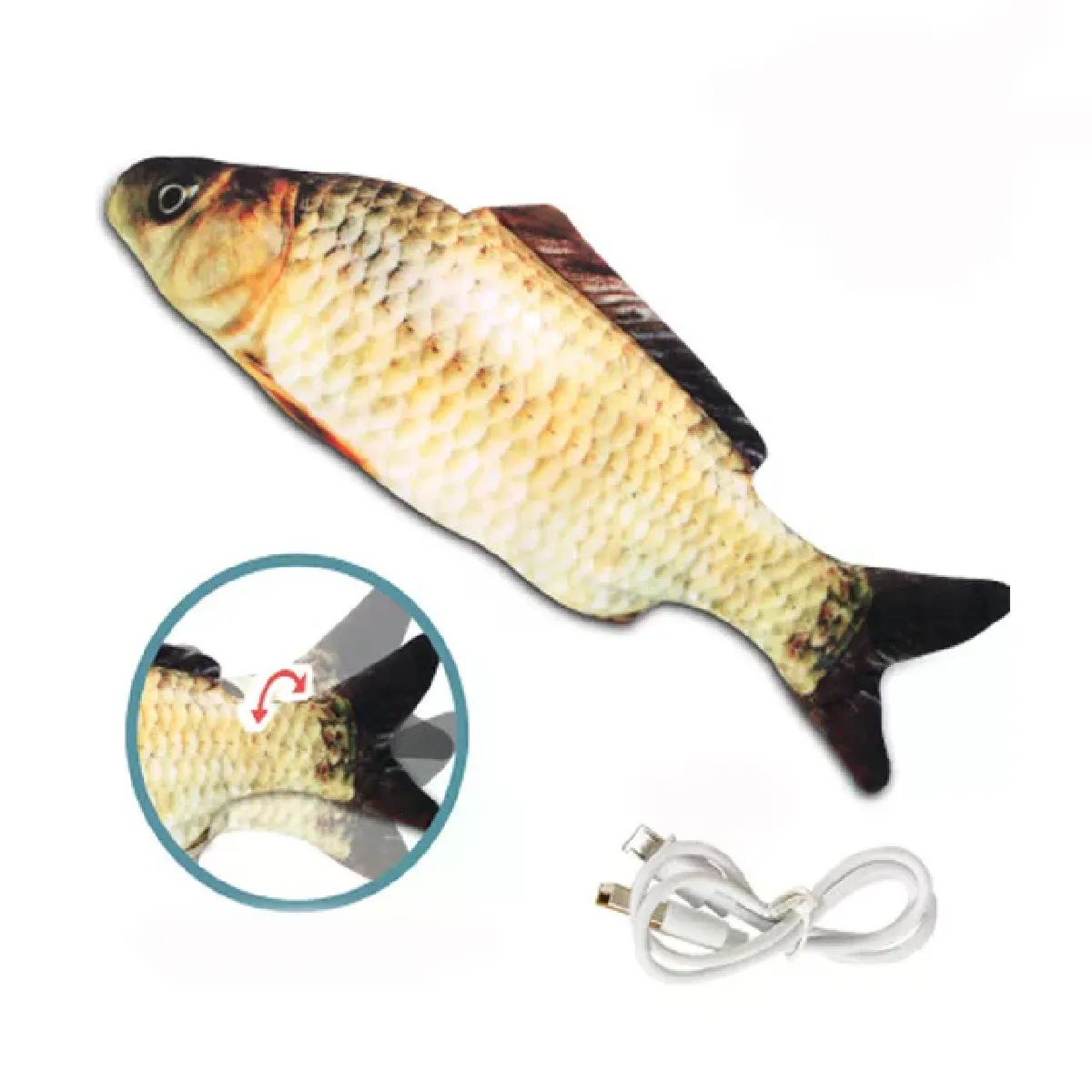 Comparer les prix de Jouet en peluche pour chien en forme de poisson flottant de 26,7 cm, amélioré, pour petits chiens, jouet interactif pour chiots~06700