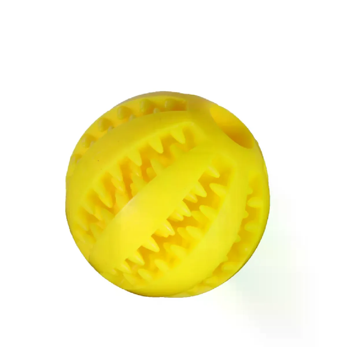 Meilleurs prix pour Balle à mâcher pour chien, jouet interactif en caoutchouc non toxique pour petits et grands chiots, jouet de nettoyage pour animaux de compagnie~04405