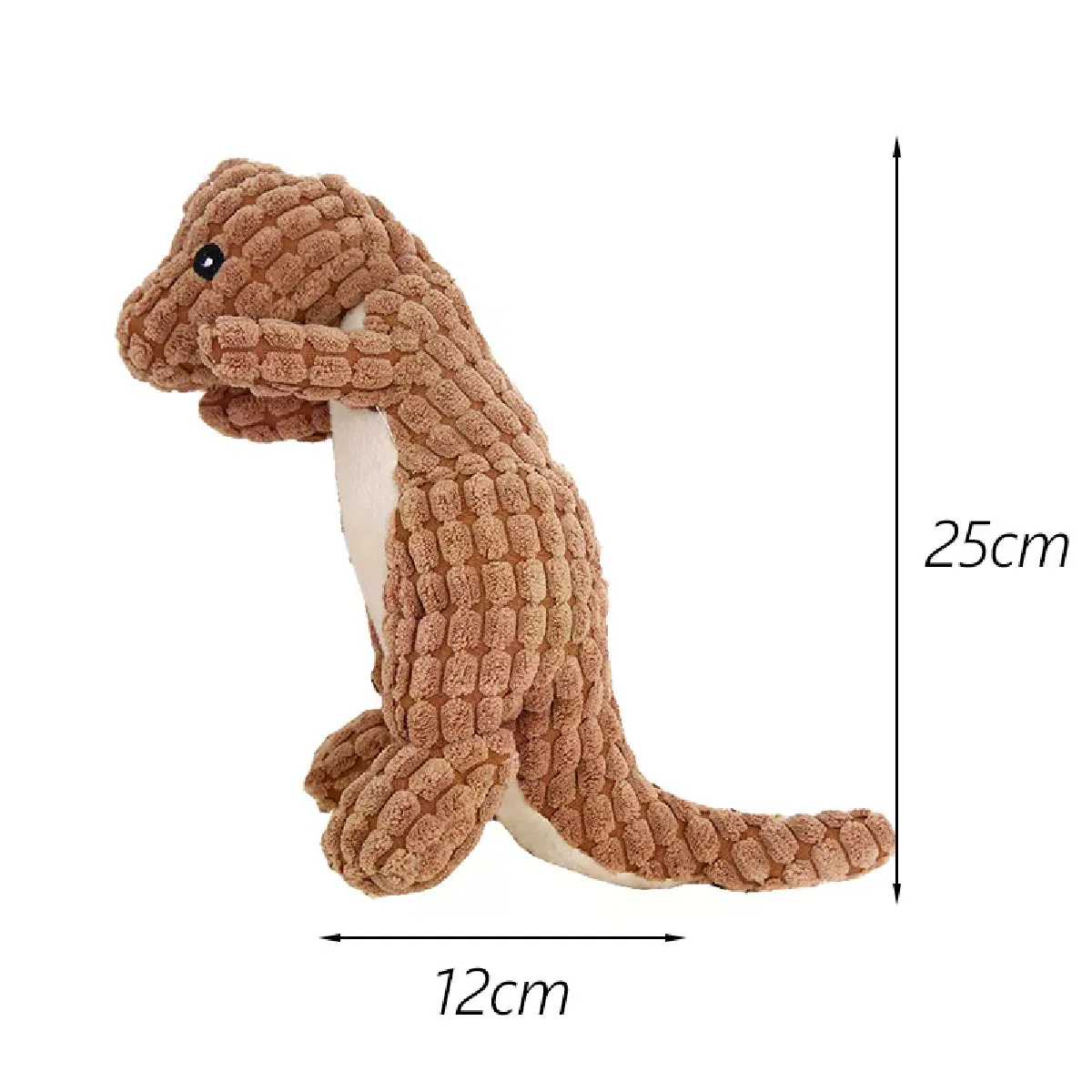 Comparer les prix de Jouet couineur en peluche en forme de dinosaure pour gros chien, jouet à mâcher pour nettoyer les dents du chien, jeu pour bouledogue français, accessoires pour animaux de compagnie~07356