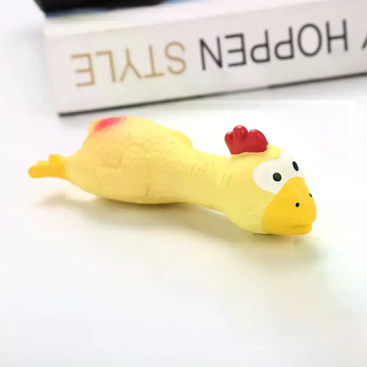 Meilleurs prix pour Jouets couineurs en latex en forme de poulet pour animaux de compagnie, jouets sonores à mâcher pour chien, chat, chiot, simulation de poulet hurlant, accessoires créatifs pour chien~06525