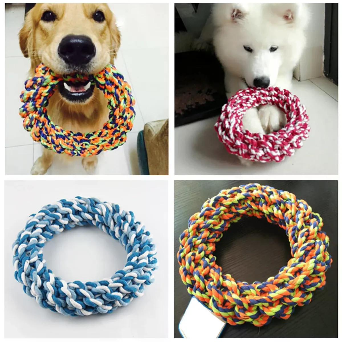 Meilleurs prix pour Jouet à mâcher durable pour grands chiens, résistant aux morsures, pour chiens de taille moyenne, Golden Retriever, Pitbull, Labrador, Mascotas~04402