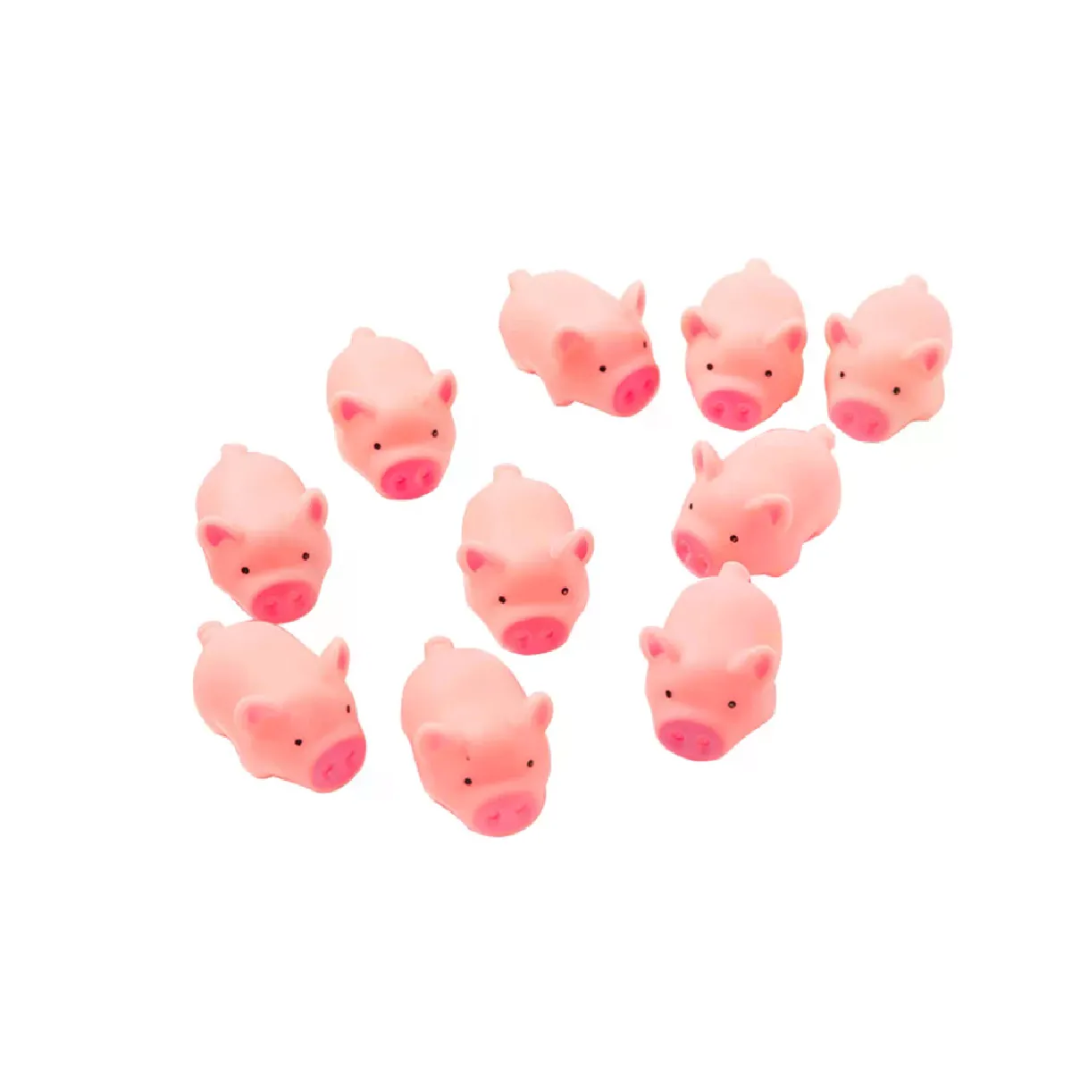 Meilleurs prix pour Lot de 10 jouets mignons pour animaux de compagnie, cochon rose doux, jeu interactif à mâcher et à presser, jouet amusant en caoutchouc souple, mini jouet pour chien, fournitures pour animaux de compagnie~06077
