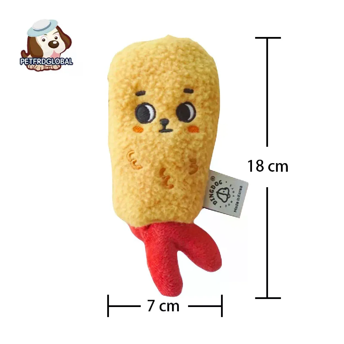 Comparer les prix de Jouet couineur mignon pour chien, tempura, nourriture tibétaine, jouets à renifler, commerce extérieur, bruissement sonore, peluche, jouets pour animaux de compagnie~06729
