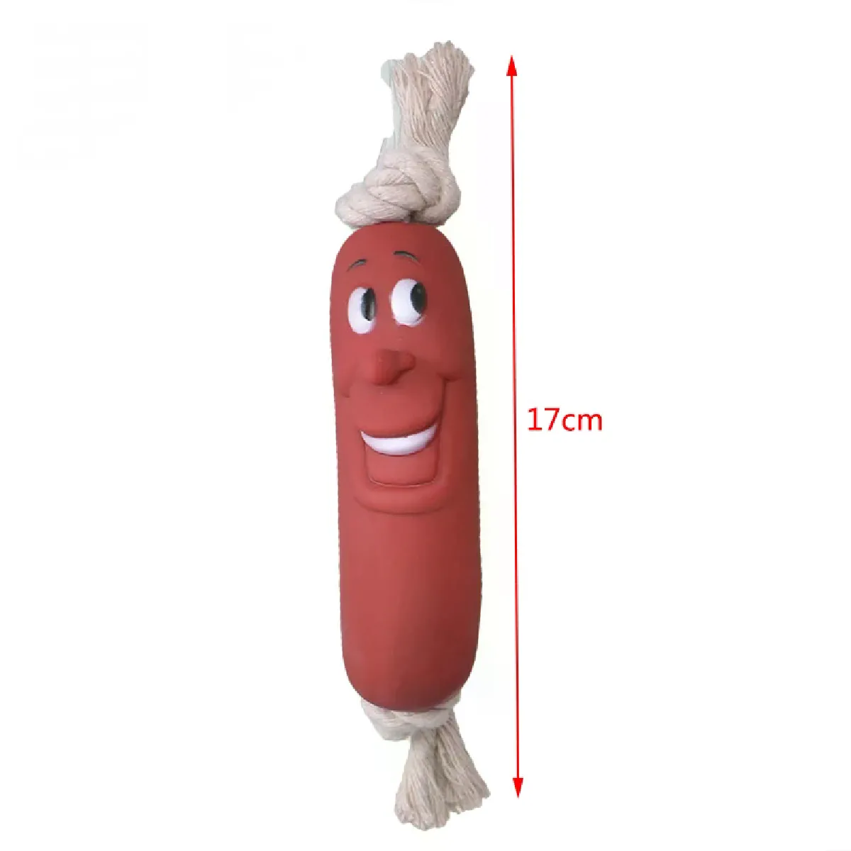 Jouet à mâcher pour animaux de compagnie, boule de coton avec nœuds, jouet pour chien, balle de nettoyage des dents, résistant aux morsures, jouet interactif pour chiots~07258